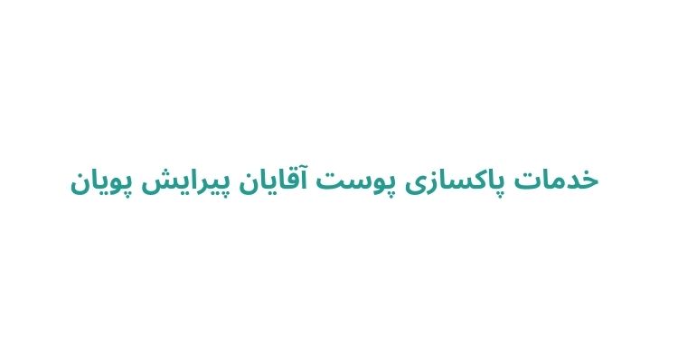 خدمات پاکسازی پوست آقایان پیرایش پویان