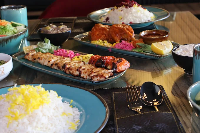 غذای رستوران بزرگی