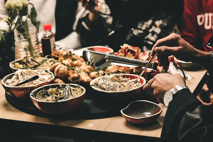 غذای رستوران پالت