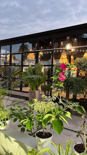 فضای باغچه رستوران نهال